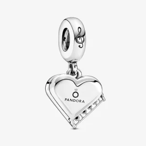 (resim) Pandora kuyruklu piyano kalp Sallantılı Charm - 799101C01