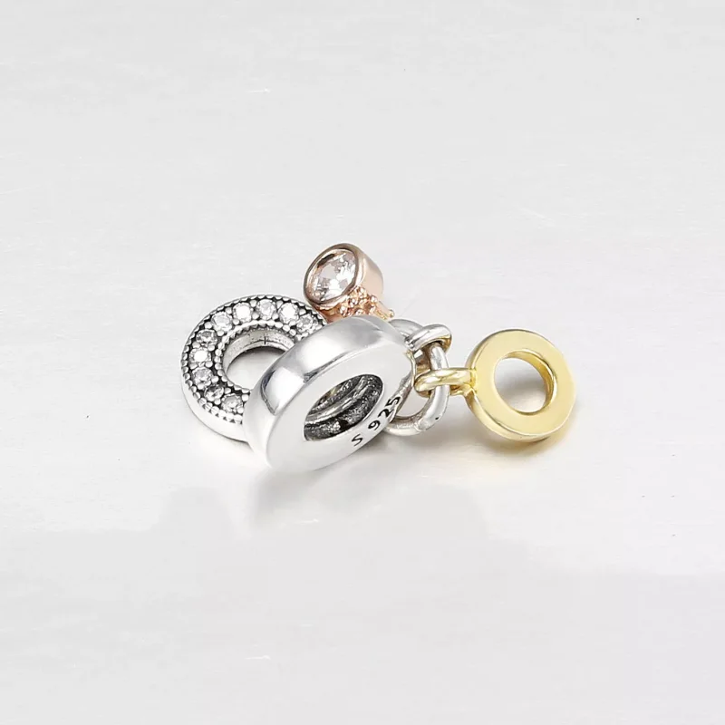 (resim) Pandora Üçlü Monogram ve Logo Sallantılı Charm - 769044C01 - Görüntüle 2
