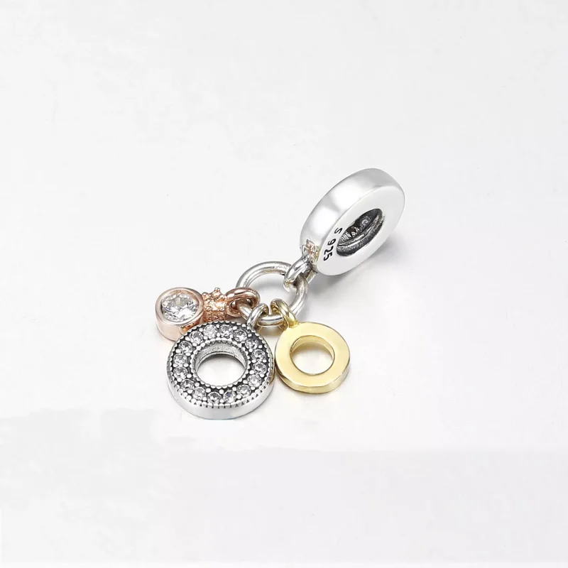 (resim) Pandora Üçlü Monogram ve Logo Sallantılı Charm - 769044C01 - Görüntüle 3