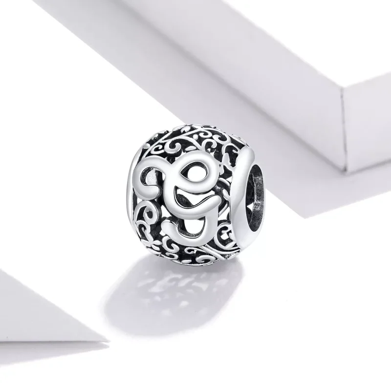 (resim) Pandora tarzı Kafes İşi Çiçek G Harfi Charm - SCC1444-G - Görüntüle 2