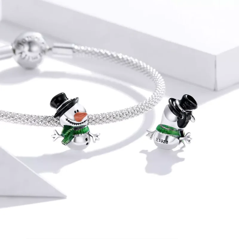 (resim) Pandora tarzı küçük kardan adam Charm - SCC1665 - Görüntüle 4