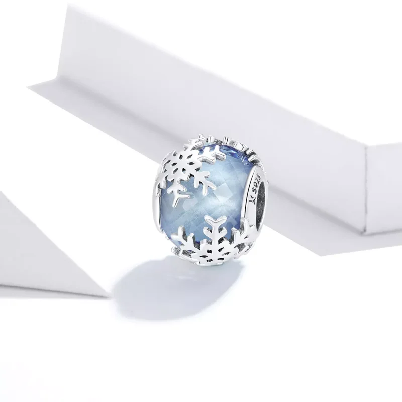 (resim) Pandora tarzı kristal kar tanesi Charm - SCC1666 - Görüntüle 2