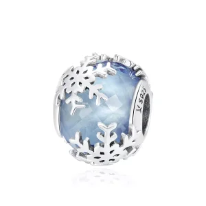 (resim) Pandora tarzı kristal kar tanesi Charm - SCC1666