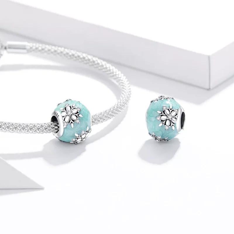 (resim) Pandora tarzı Parlak Kar Taneleri Charm - SCC1650 - Görüntüle 4