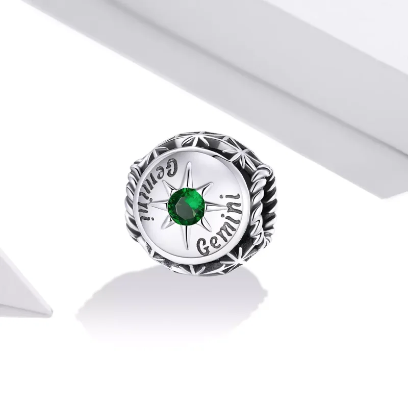 (resim) Pandora tarzı Parlayan İkizler Burcu Charm - SCC1725-7 - Görüntüle 2