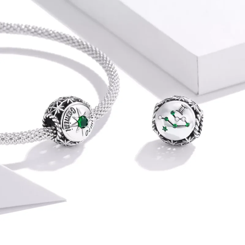 (resim) Pandora tarzı Parlayan İkizler Burcu Charm - SCC1725-7 - Görüntüle 3