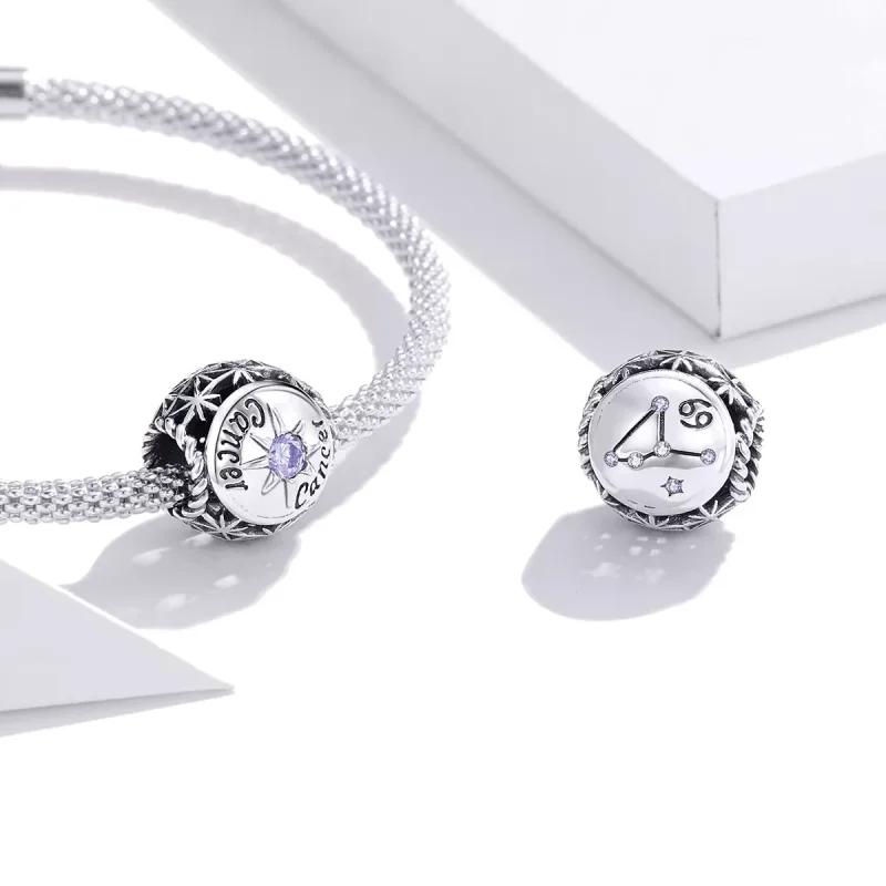 (resim) Pandora tarzı Parlayan Kanser Charm - SCC1725-4 - Görüntüle 3
