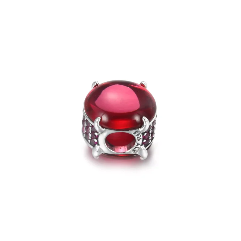 (resim) Fuşya Pembe Oval Kabaşon Charm - 799309C01 - Görüntüle 4
