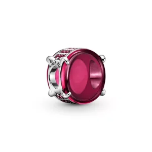 (resim) Fuşya Pembe Oval Kabaşon Charm - 799309C01