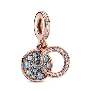 (resim) Işıltılı Açık Mavi Disk Sallantılı Charm - 789186C03