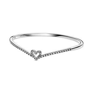 (resim) Işıltılı Dilek Kalp Bangle Bileklik - 599297C01