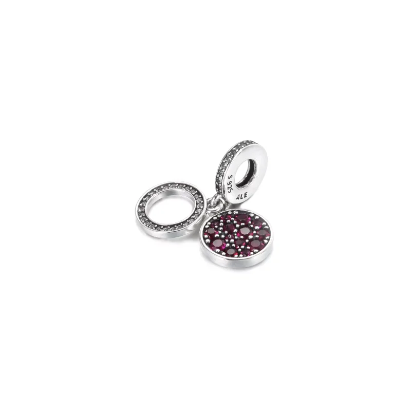 (resim) Işıltılı Kırmızı Disk Sallantılı Charm - 799186C03 - Görüntüle 2