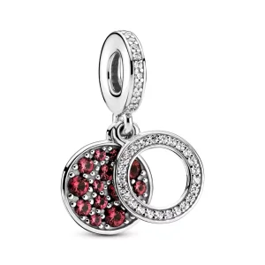 (resim) Işıltılı Kırmızı Disk Sallantılı Charm - 799186C03