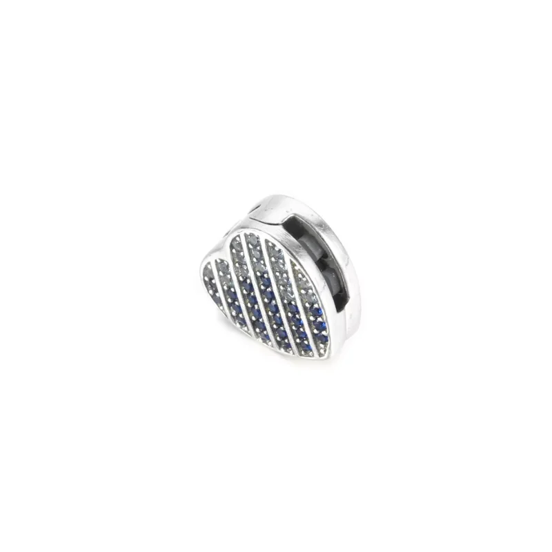(resim) Mavi Pavé Kalp Klips Charm - 799346C01 - Görüntüle 2