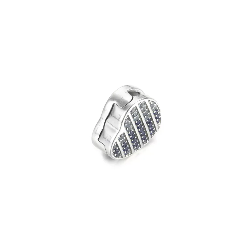 (resim) Mavi Pavé Kalp Klips Charm - 799346C01 - Görüntüle 3