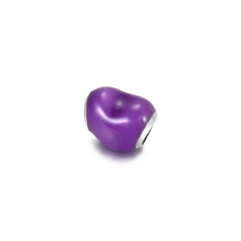 (resim) Metalik Mor Kalp Charm - 799291C01 - Görüntüle 4