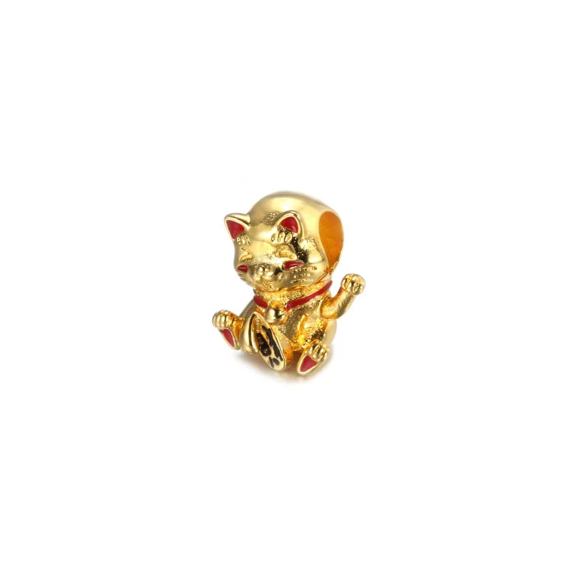 (resim) Pandora 14k altın kaplama Şirin Servet Kedisi Charm - 769271C01 - Görüntüle 2