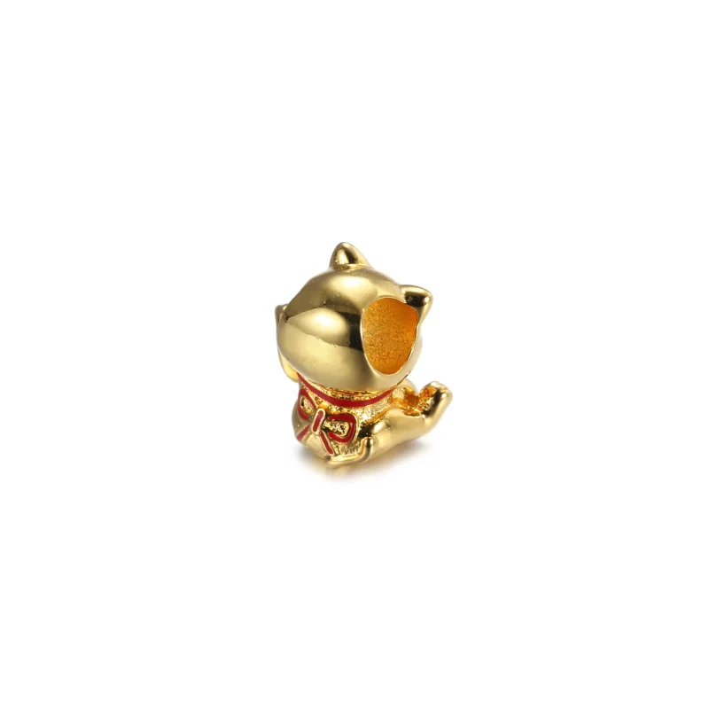 (resim) Pandora 14k altın kaplama Şirin Servet Kedisi Charm - 769271C01 - Görüntüle 3