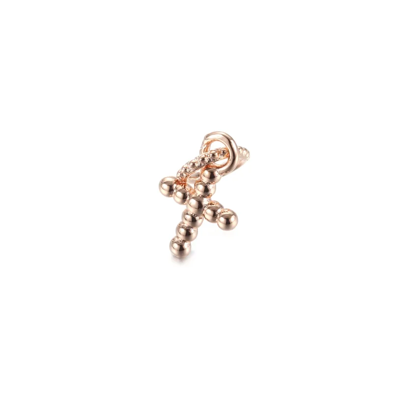 (resim) Pandora 14k rose altın kaplama Boncuklu Haç Sallantılı Charm - 789332C00 - Görüntüle 4