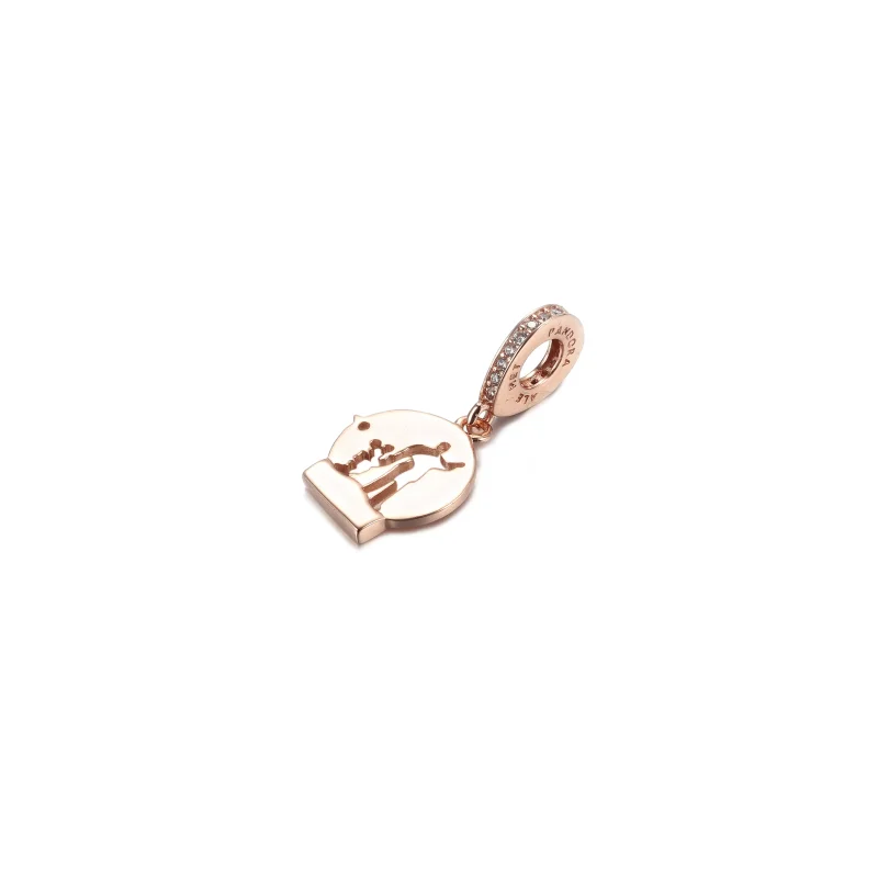(resim) Pandora 14k rose altın kaplama Disney Parkları Ortakları Sallantılı Charm - 7892 - Görüntüle 3