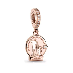 (resim) Pandora 14k rose altın kaplama Disney Parkları Ortakları Sallantılı Charm - 789269C01