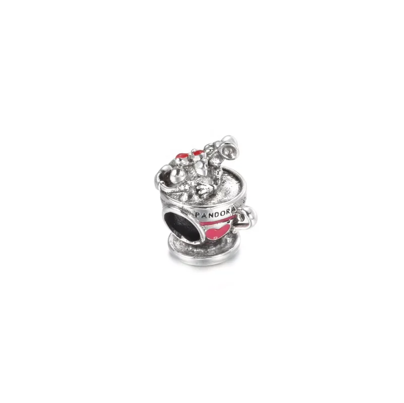 (resim) Pandora Disney Parkları Mickey ve Minnie Çay Fincanı Charm - 799265C01 - Görüntüle 3