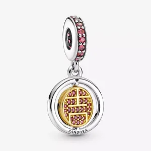 (resim) Pandora iki renkli Dönen Şanslı Sallantılı Charm - 769282C01