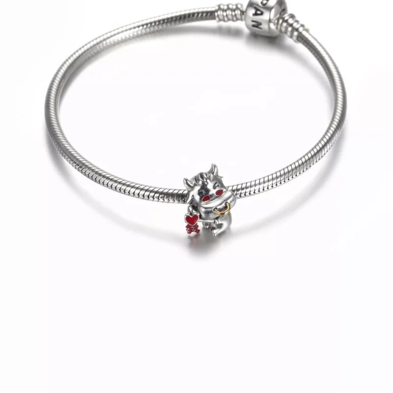 (resim) Pandora iki renkli sevimli öküz Charm - 799268C01 - Görüntüle 5