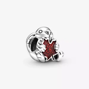 (resim) Pandora Kanada Kunduzu ve Akçaağaç Yaprağı Charm - 799394C01