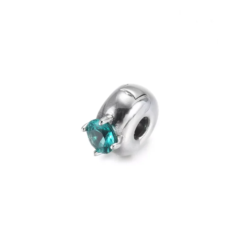 (resim) Pandora Mor Yuvarlak Solitaire Klips - 799204C02 - Görüntüle 4