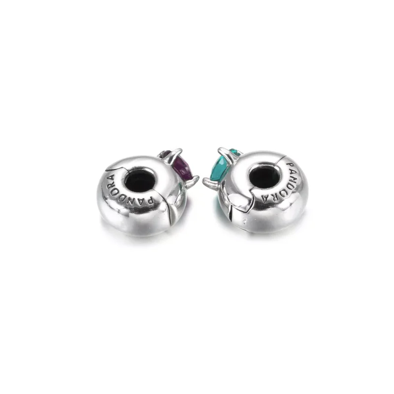 (resim) Pandora Mor Yuvarlak Solitaire Klips - 799204C02 - Görüntüle 6