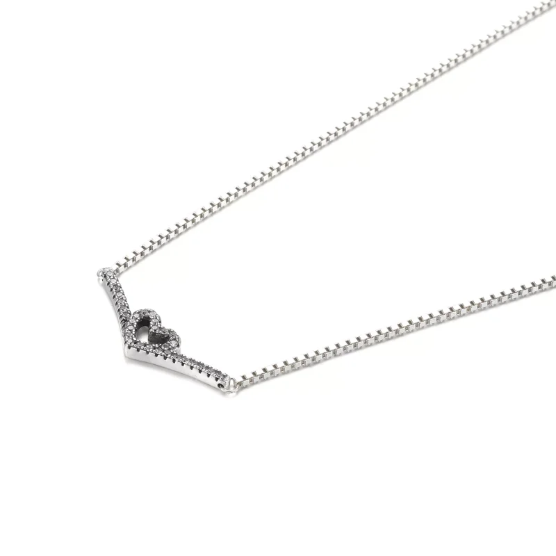 (resim) Pandora Pırıl pırıl Lades Kemiği Kalbi Kolye - 399273C01 - Görüntüle 2
