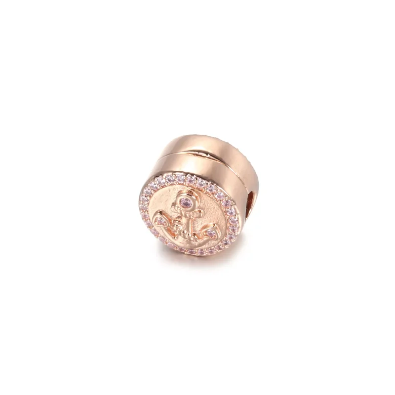 (resim) Pandora Pırıl pırıl Pembe Çapa Klips - 789019C01 - Görüntüle 2