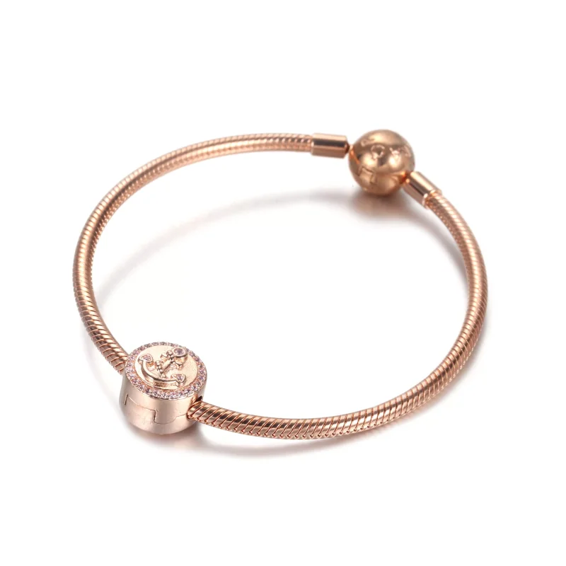 (resim) Pandora Pırıl pırıl Pembe Çapa Klips - 789019C01 - Görüntüle 6