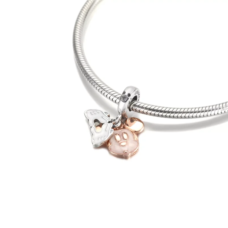(resim) PANDORA Disney Mickey Mouse Çift Asılı Küpe Şansı - 780112C01 - Görüntüle 5