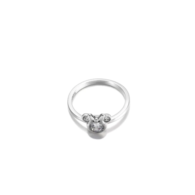 (resim) PANDORA Disney Minnie Mouse Sparkling Head Yüzük - 190074C01 - Görüntüle 3