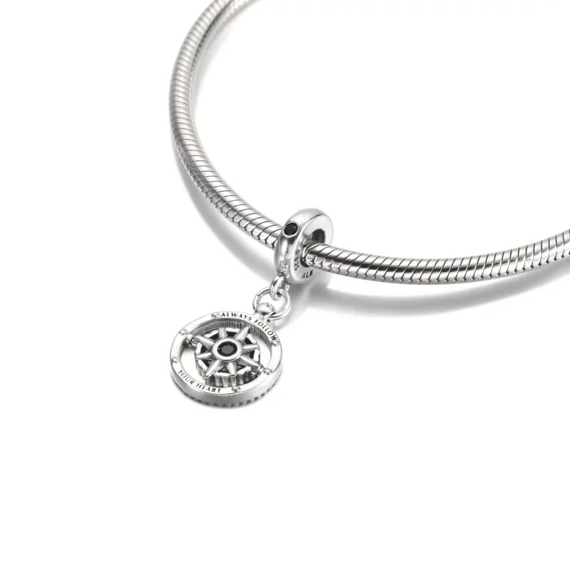 (resim) PANDORA Dönen Pusula Asma Şanslılık Boncuğu - 790099C01 - Görüntüle 5