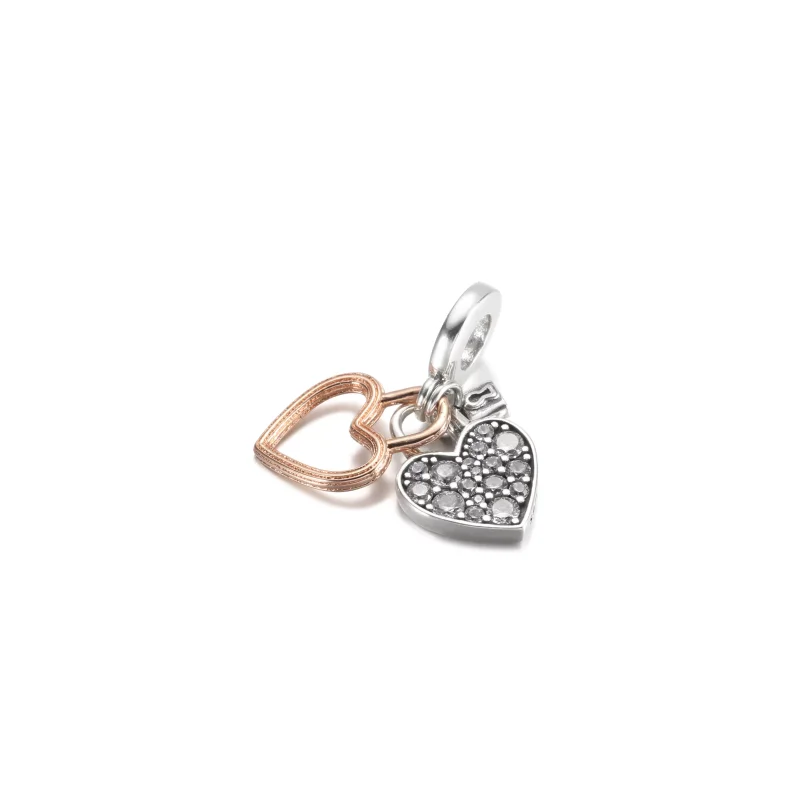 (resim) PANDORA Kalp Kilitli Çift Asma Charm - 780087C01 - Görüntüle 2