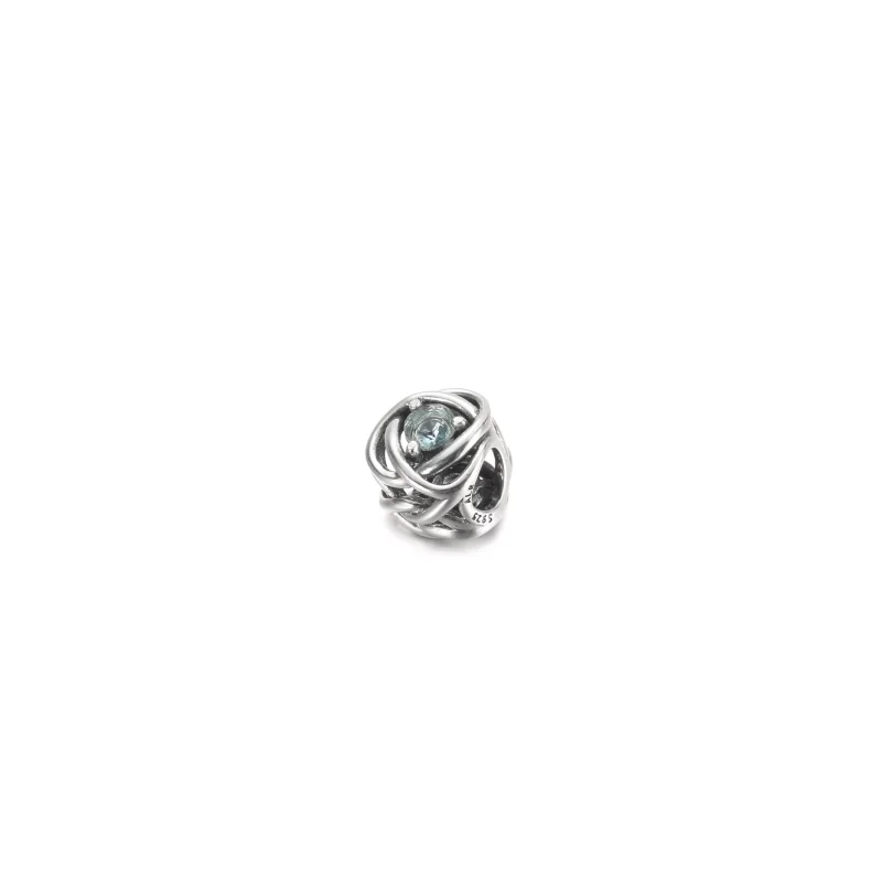 (resim) PANDORA Mart Deniz Aqua Mavi Sonsuzluk Çemberi Asma - 790065C09 - Görüntüle 2