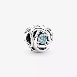 (resim) PANDORA Mart Deniz Aqua Mavi Sonsuzluk Çemberi Asma - 790065C09