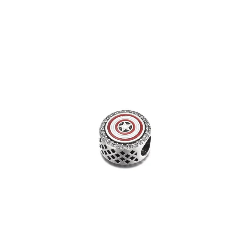 (resim) PANDORA Marvel The Avengers Captain America Kalkanlı Asma Charm - P-D-3623 - Görüntüle 2