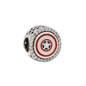 (resim) PANDORA Marvel The Avengers Captain America Kalkanlı Asma Charm - P-D-3623