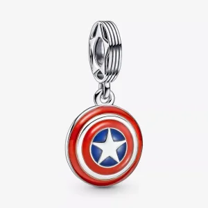 (resim) PANDORA Marvel The Avengers Kaptan Amerika Kalkanı Asma Cüzdan Süsü - 790780C01