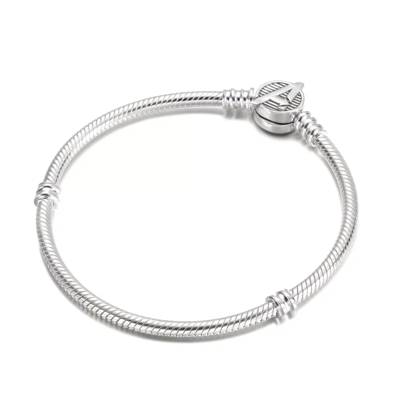 (resim) Pandora Moments Marvel The Avengers Logo Clasp Snake Chain Bileklik - 590784C00 - Görüntüle 2