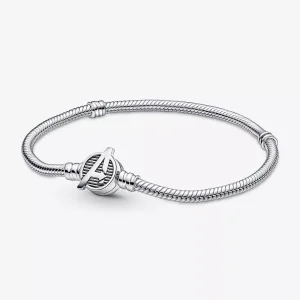 (resim) Pandora Moments Marvel The Avengers Logo Clasp Snake Chain Bileklik - 590784C00