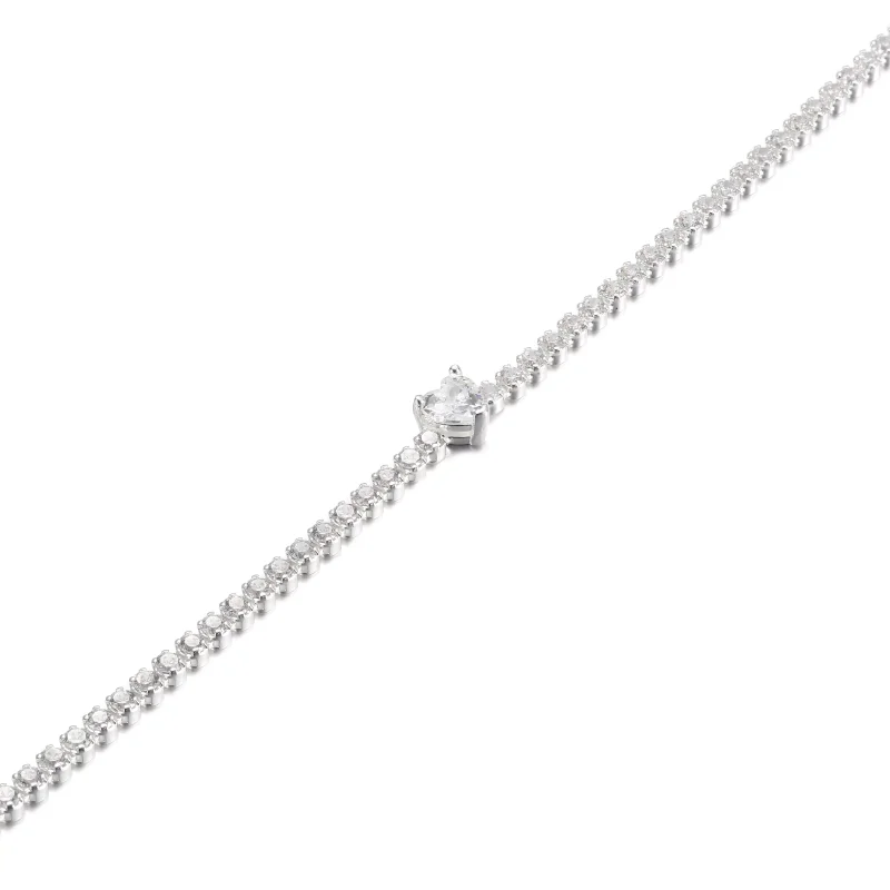 (resim) PANDORA Parlayan Kalp Tenis Bileziği - 590041C01 - Görüntüle 5