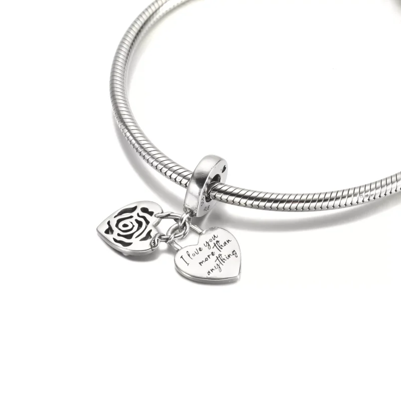 (resim) PANDORA Rose Kalp Kilit Asılı Charm - 790086C00 - Görüntüle 5