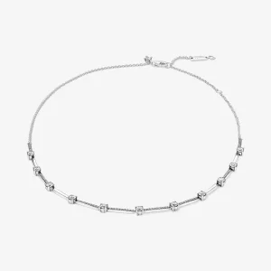 (resim) PANDORA Sparkling Pavé Collier Bars Kolye - 390059C01