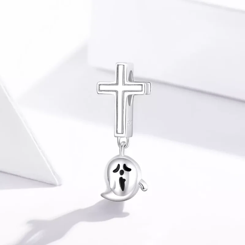 (resim) Pandora tarzı cadılar bayramı hayaleti Charm - BSC328 - Görüntüle 2