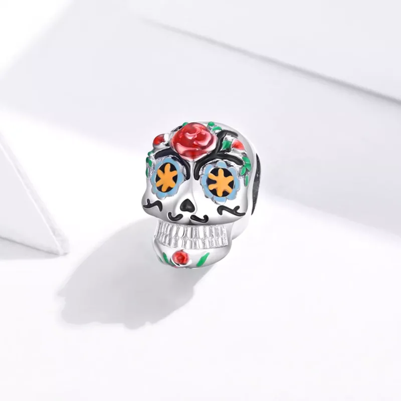 (resim) Pandora tarzı cadılar bayramı, kafatası Charm - BSC326 - Görüntüle 2